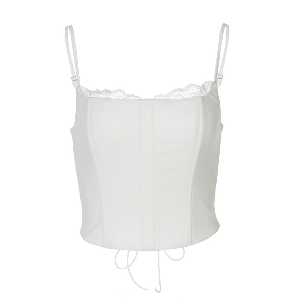 Women’s Lace-Trim Corset Top