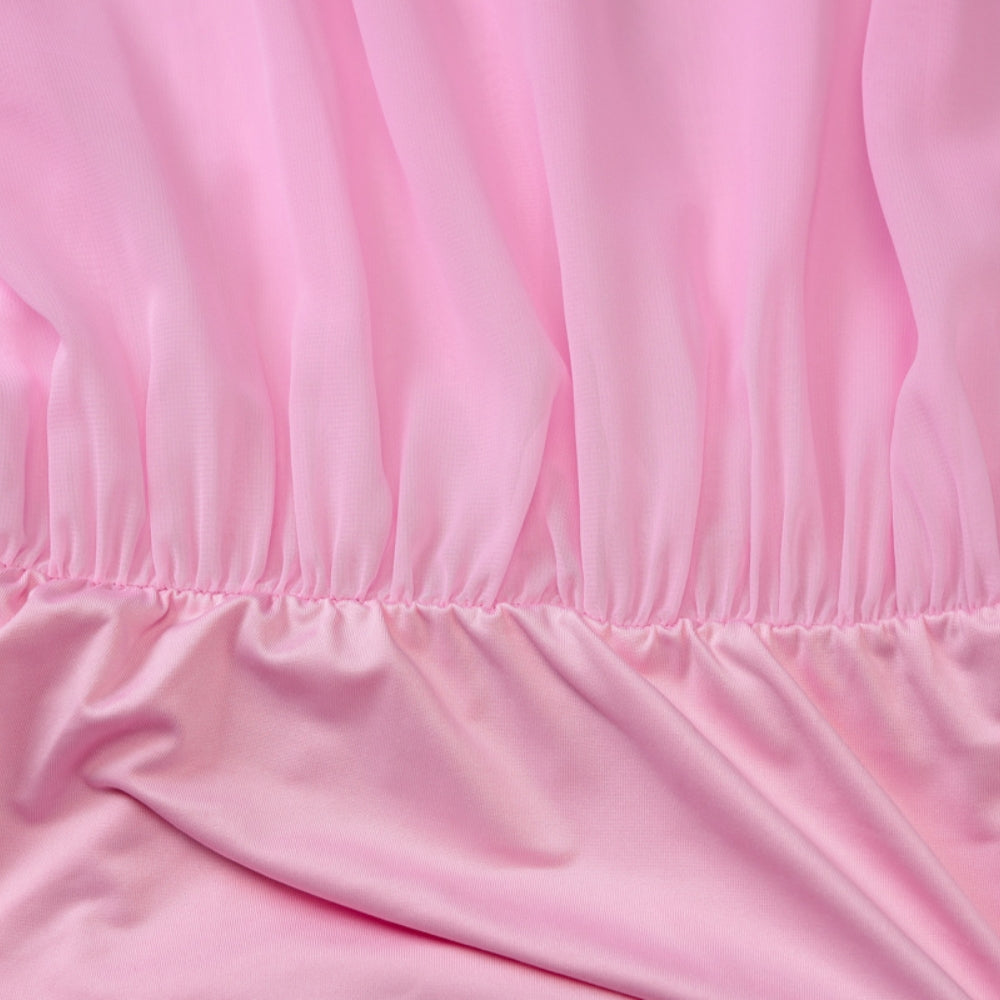 Women’s Chiffon Long Sleeve Draped Dress