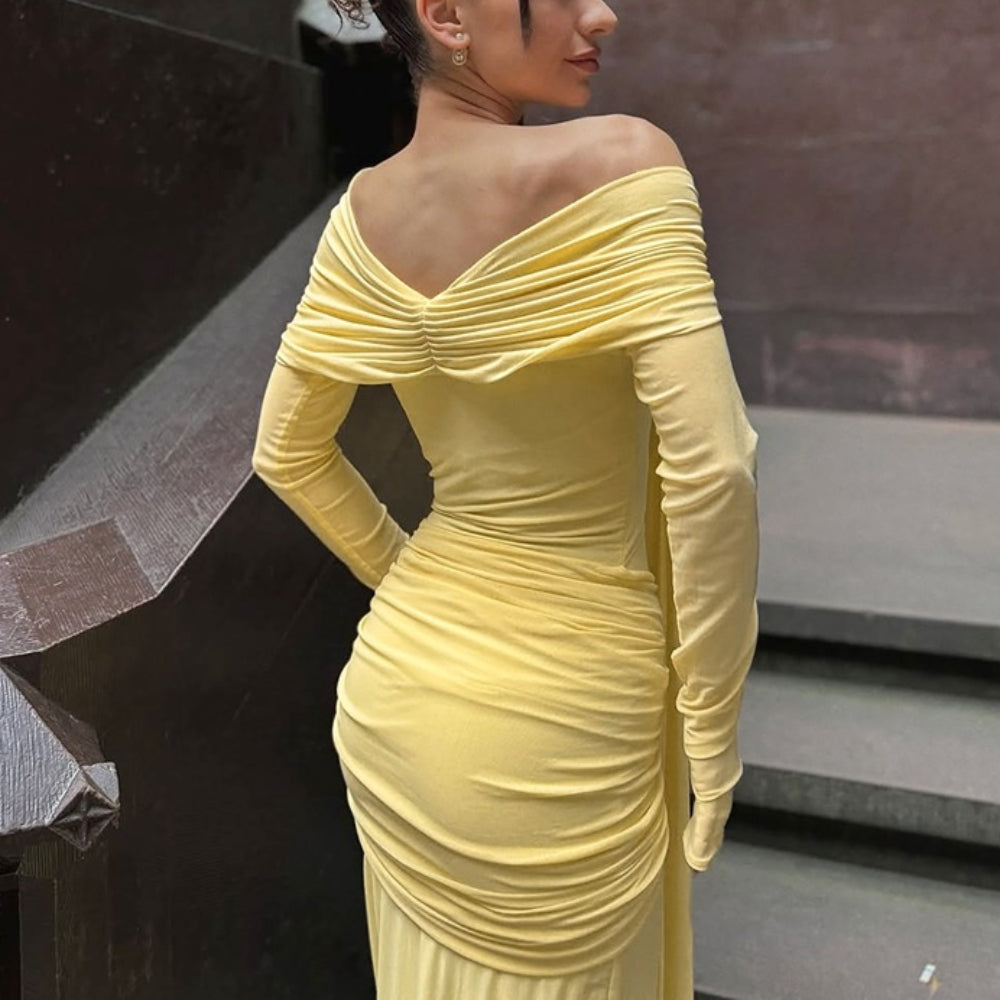 Women’s Off-Shoulder Ribbon Dress