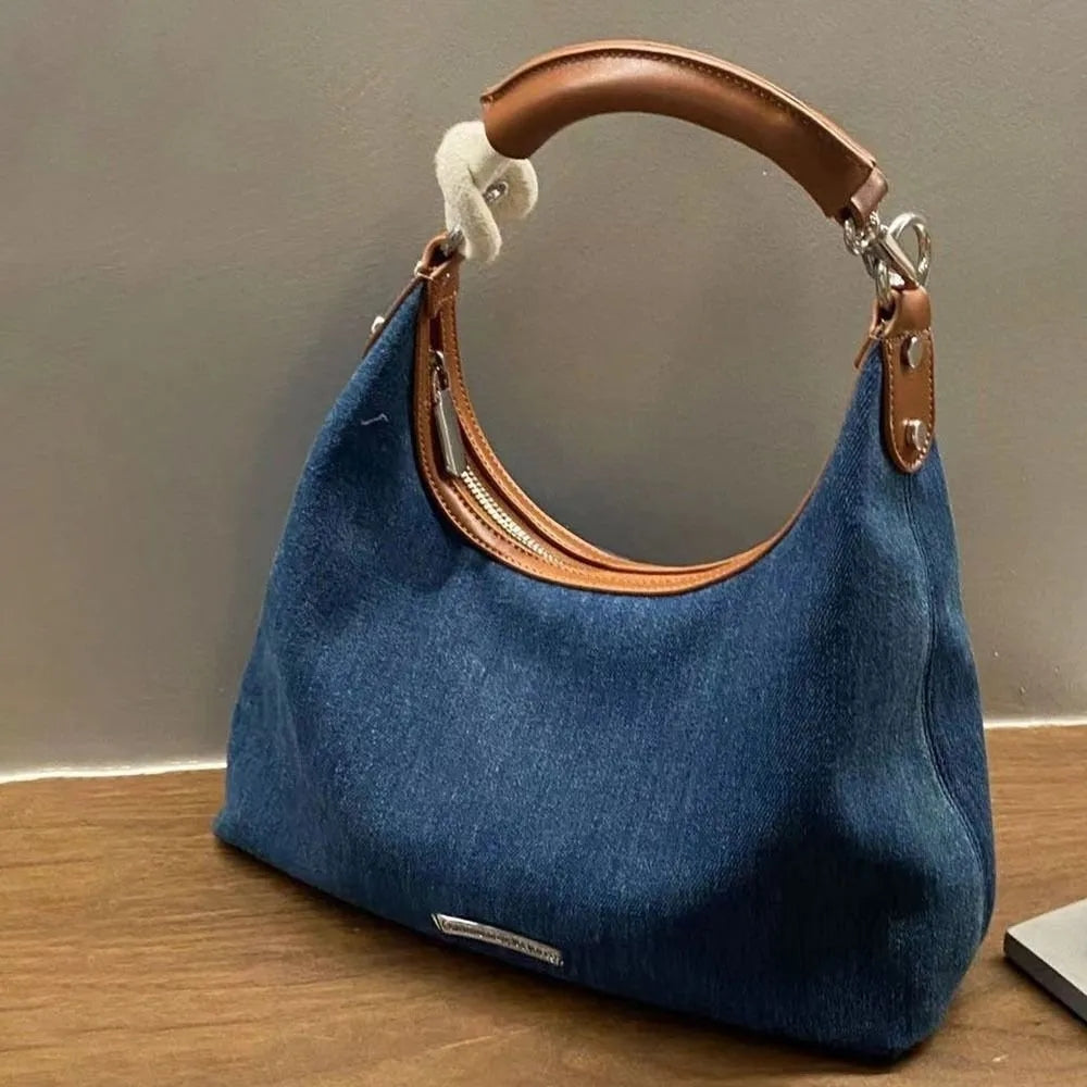 Women’s Denim Underarm Bag