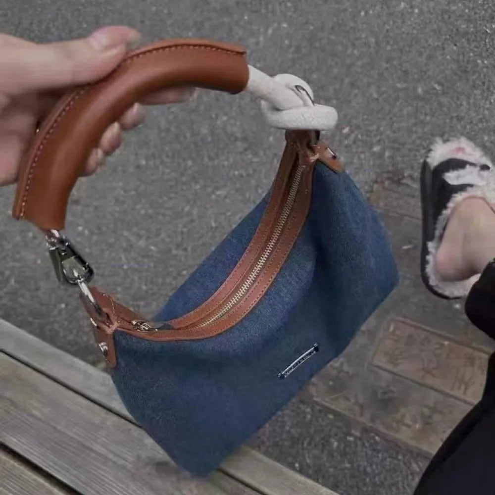 Women’s Denim Underarm Bag