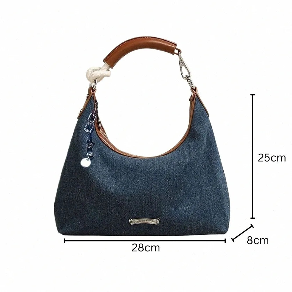 Women’s Denim Underarm Bag