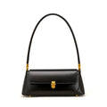 Sleek Flap Baguette Shoulder Bag