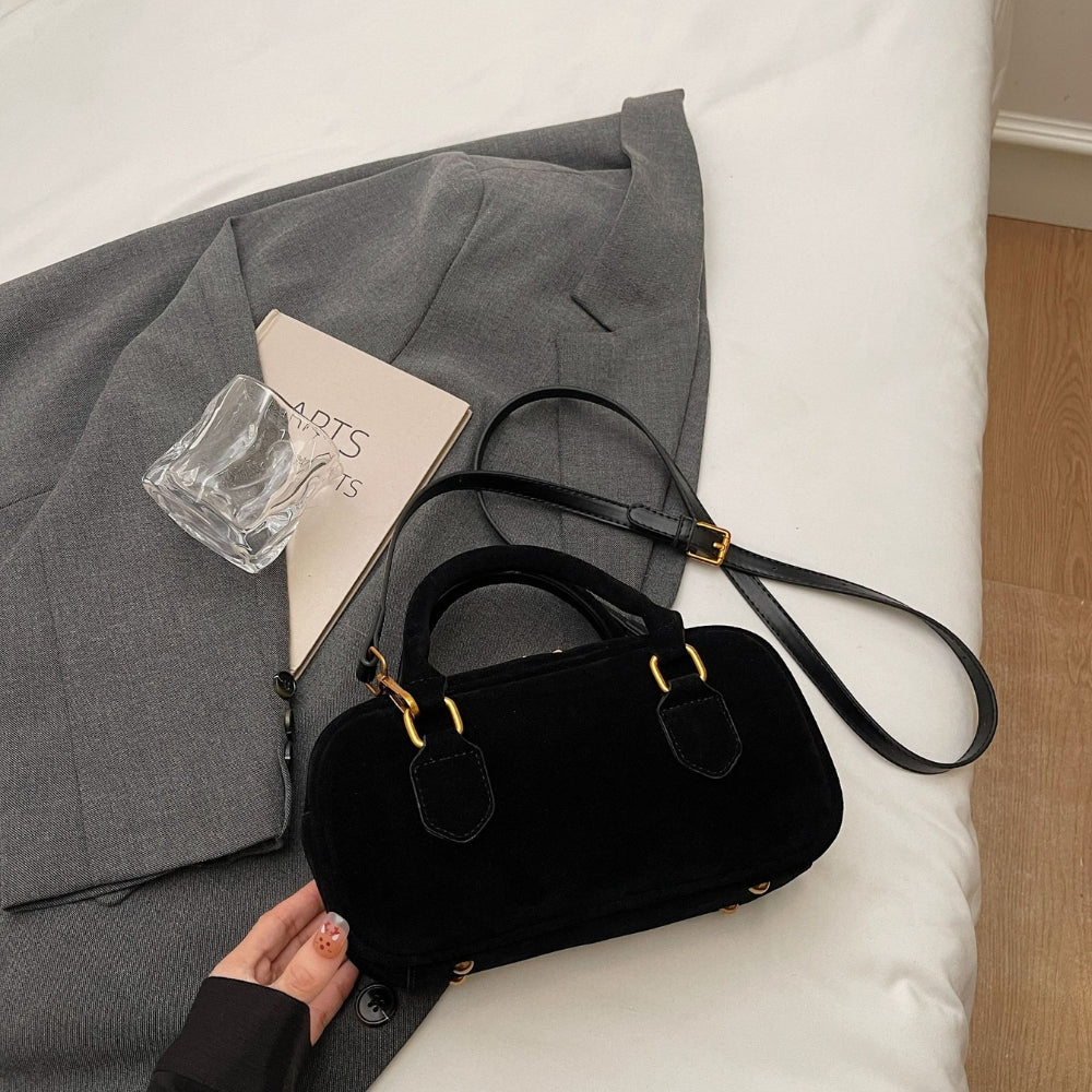Women’s Retro Suede Small Crossbody Bag