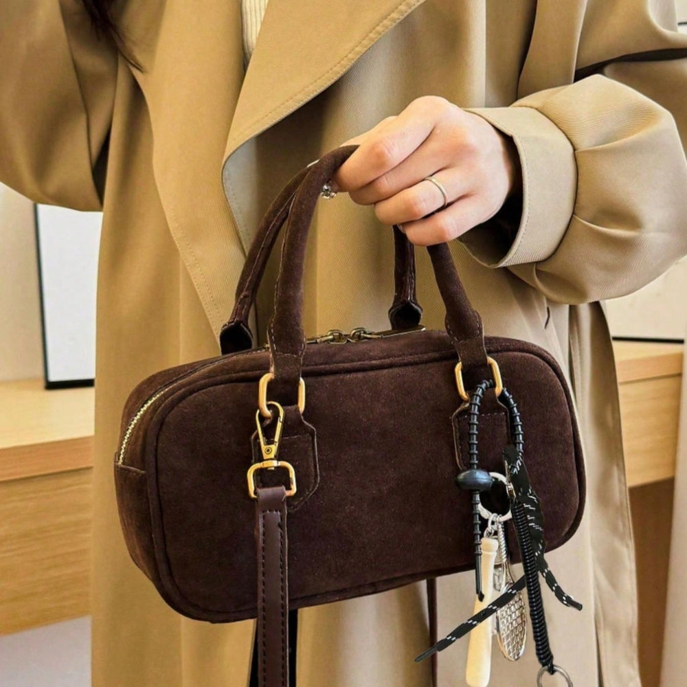 Women’s Retro Suede Small Crossbody Bag