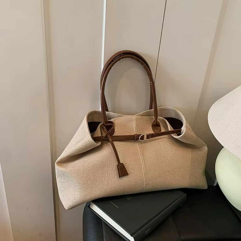 Canvas Tote Bag Long Horizontal Strap