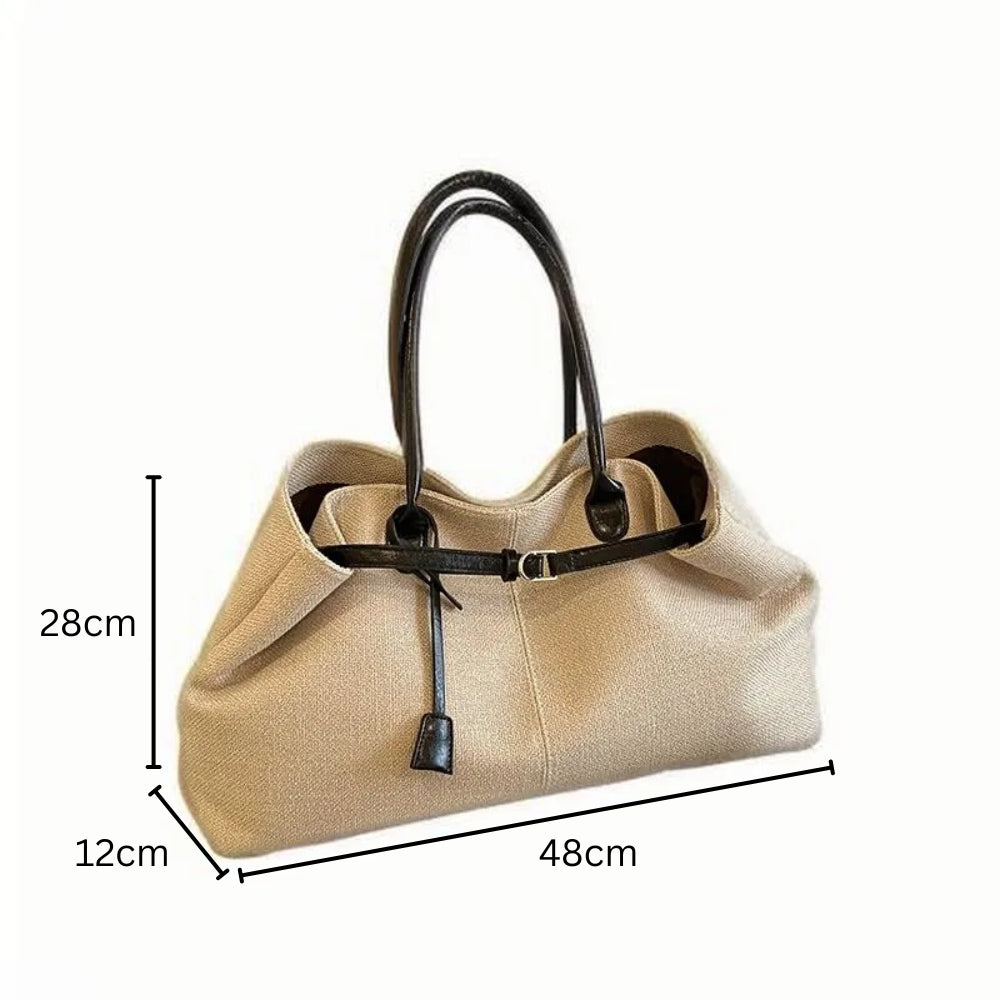 Canvas Tote Bag Long Horizontal Strap