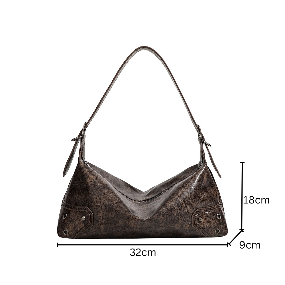 Women’s Brown Baguette Shoulder Bag