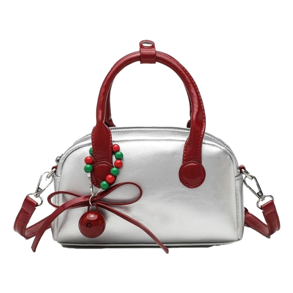 Women’s Silver Commuter Crossbody Bag