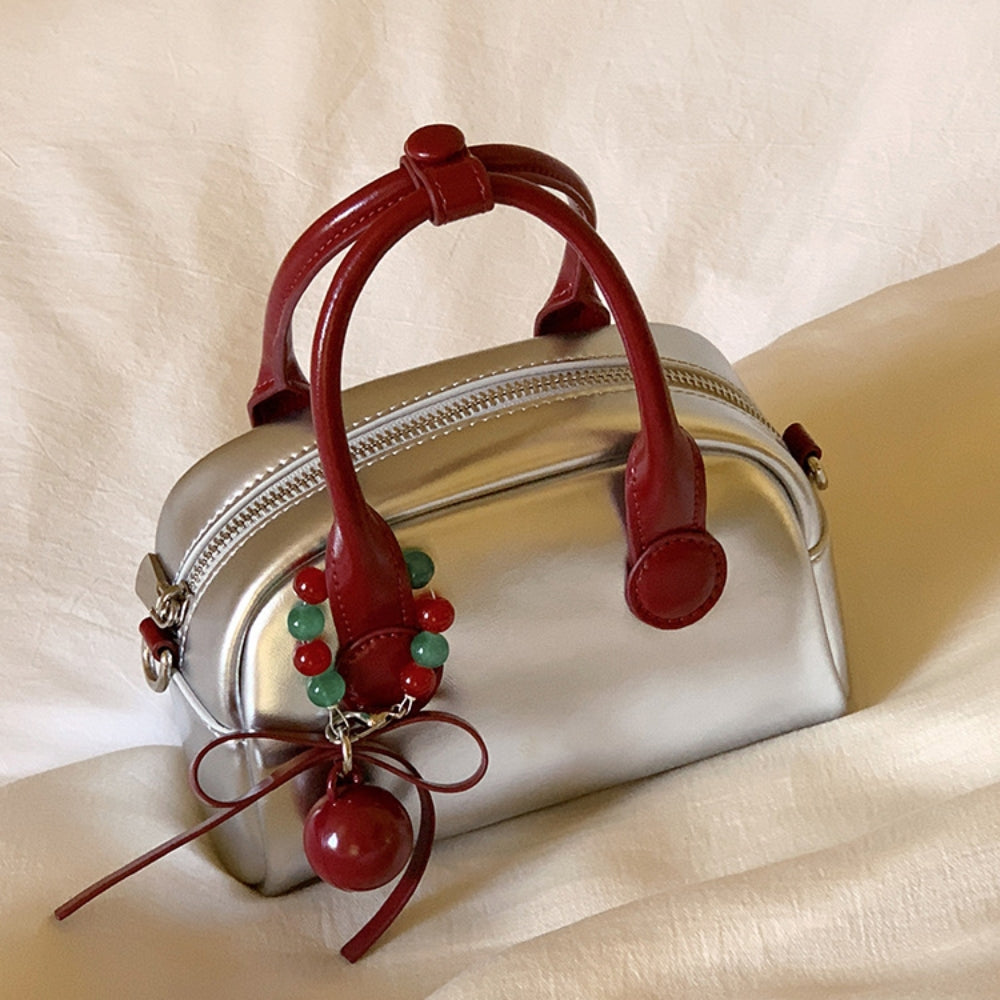 Women’s Silver Commuter Crossbody Bag