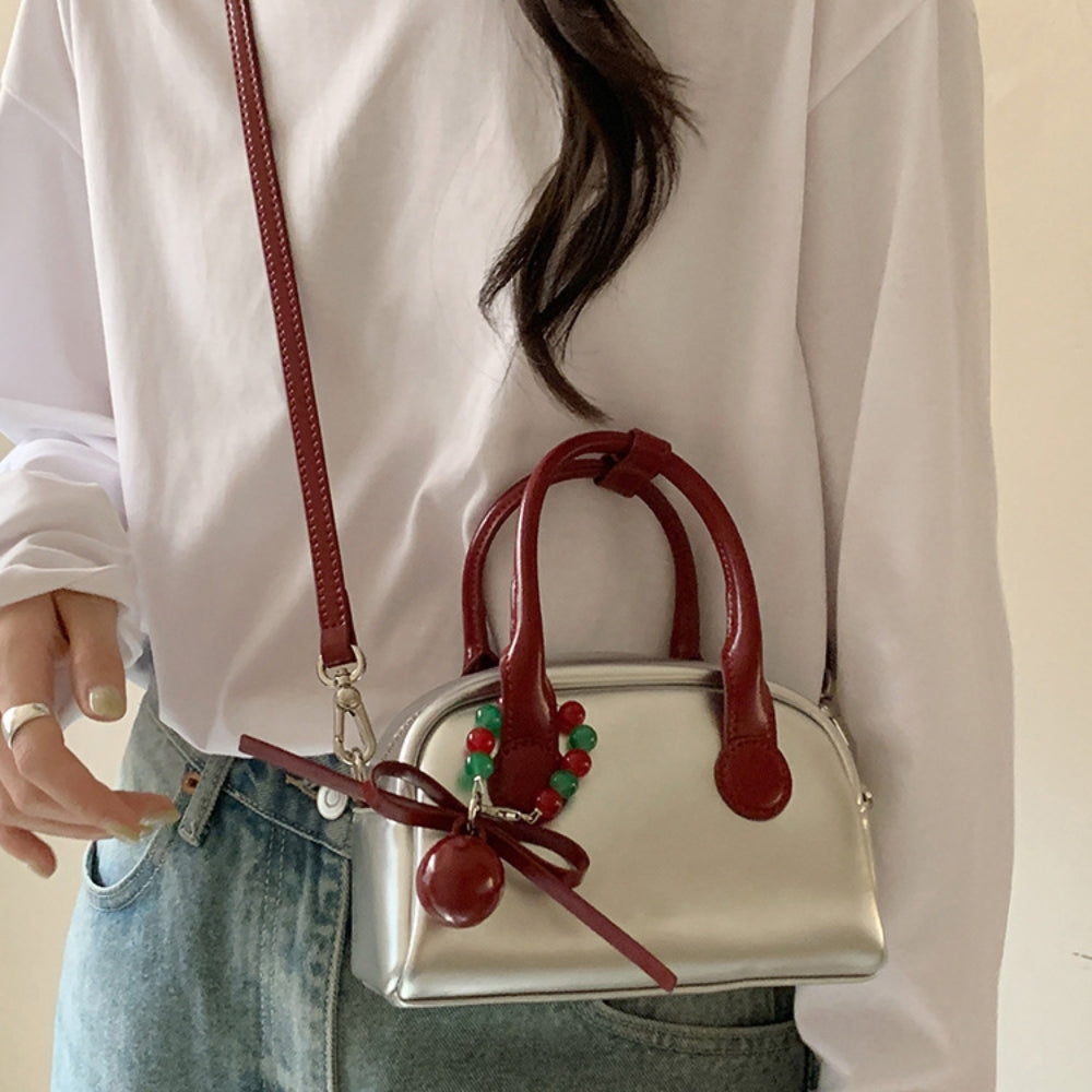 Women’s Silver Commuter Crossbody Bag