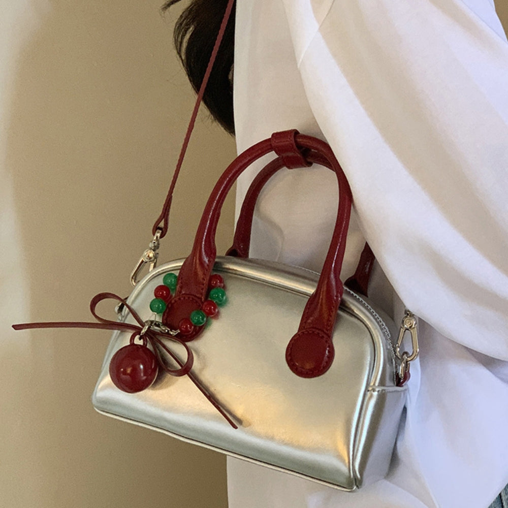 Women’s Silver Commuter Crossbody Bag
