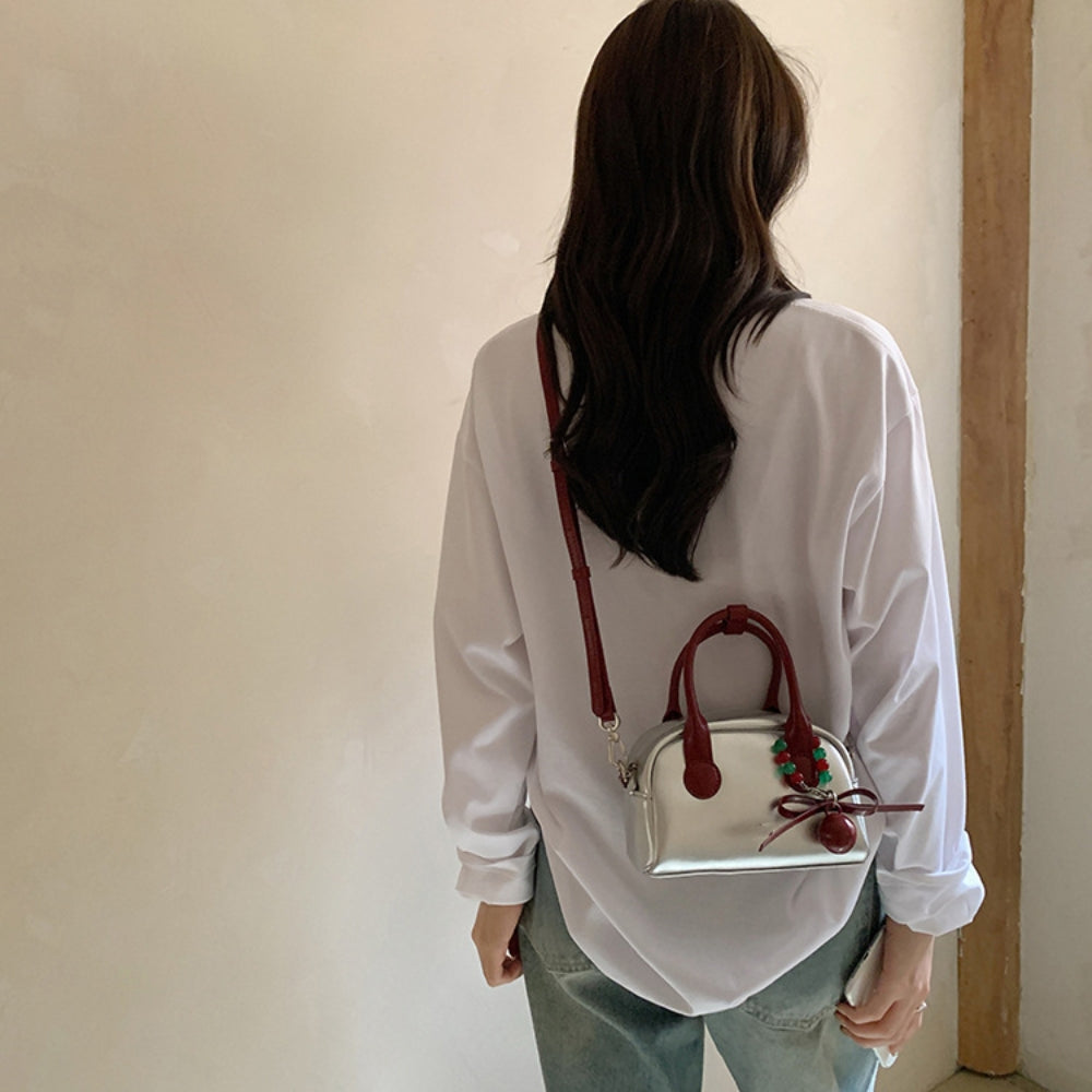Women’s Silver Commuter Crossbody Bag
