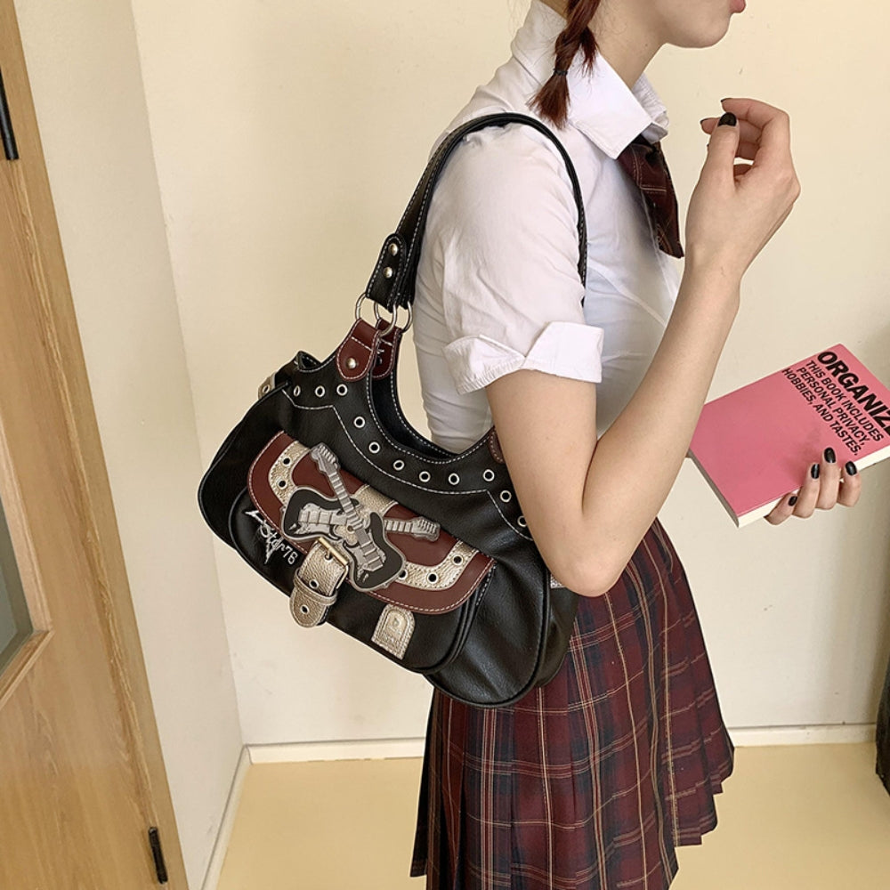 Women’s Gothic Black Shoulder Bag