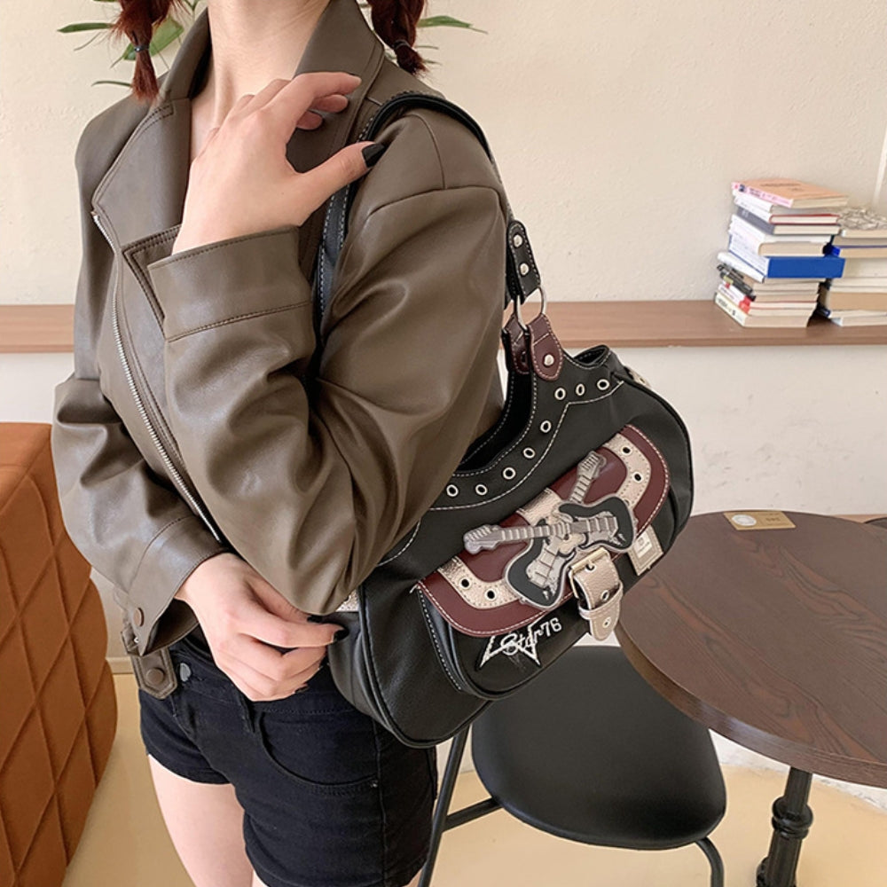 Women’s Gothic Black Shoulder Bag