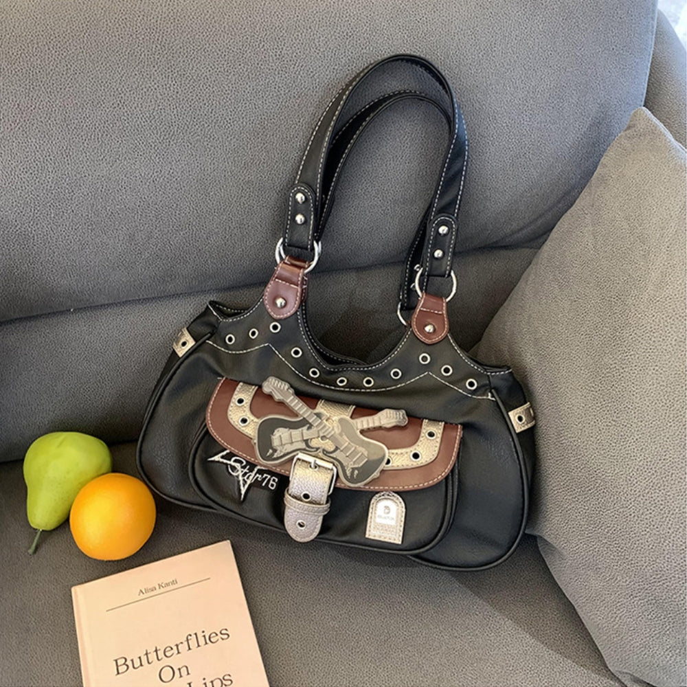Women’s Gothic Black Shoulder Bag
