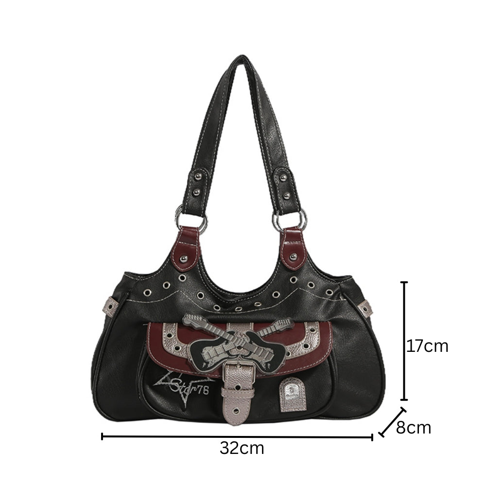 Women’s Gothic Black Shoulder Bag