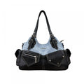 Women’s Denim Patchwork Shoulder Bag