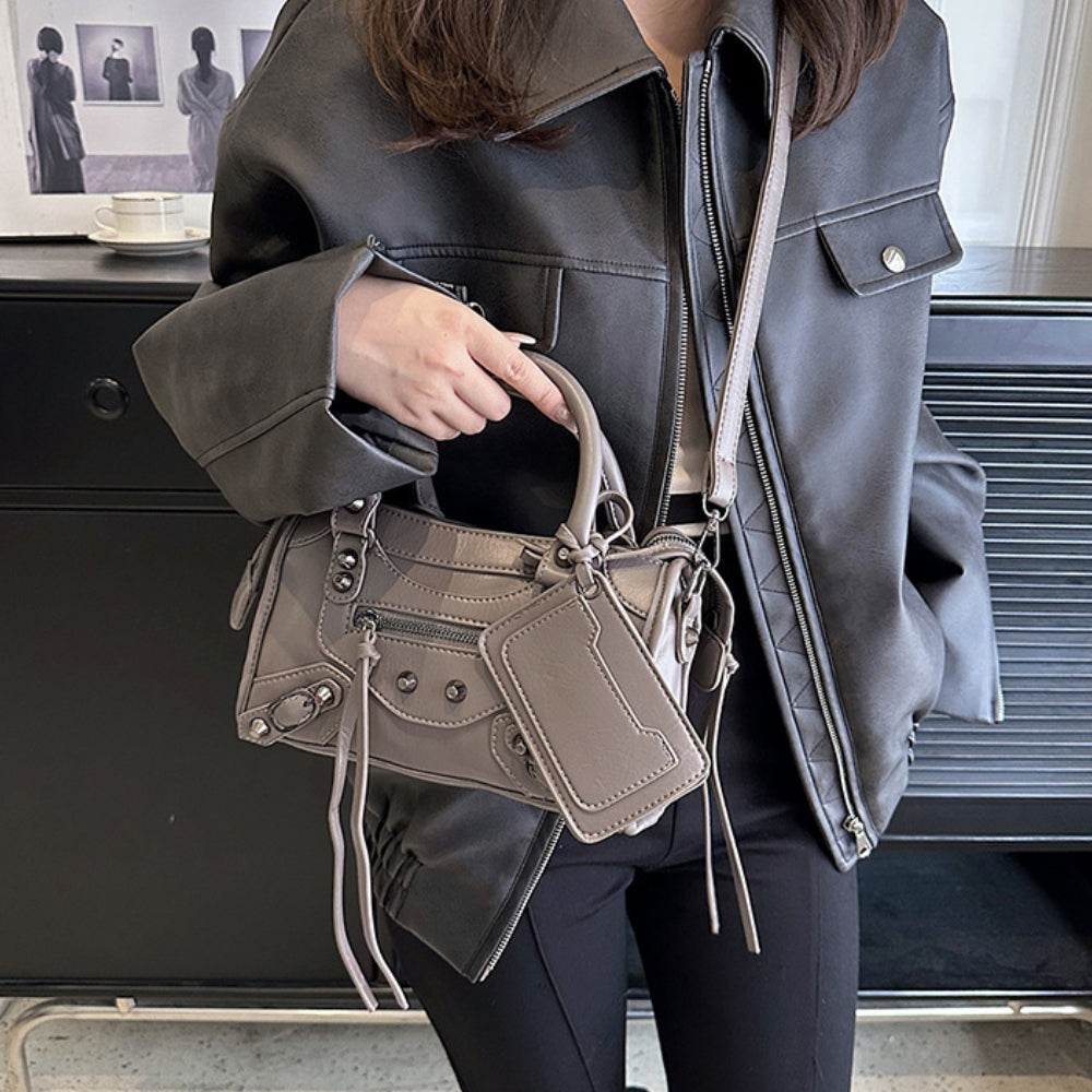 Women’s Motorcycle-Style Crossbody Bag