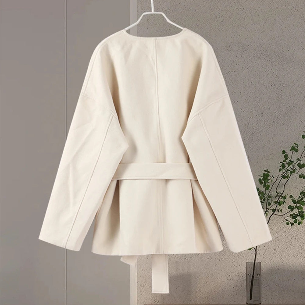 Women’s Elegant V-Neck Long Sleeve Jacket