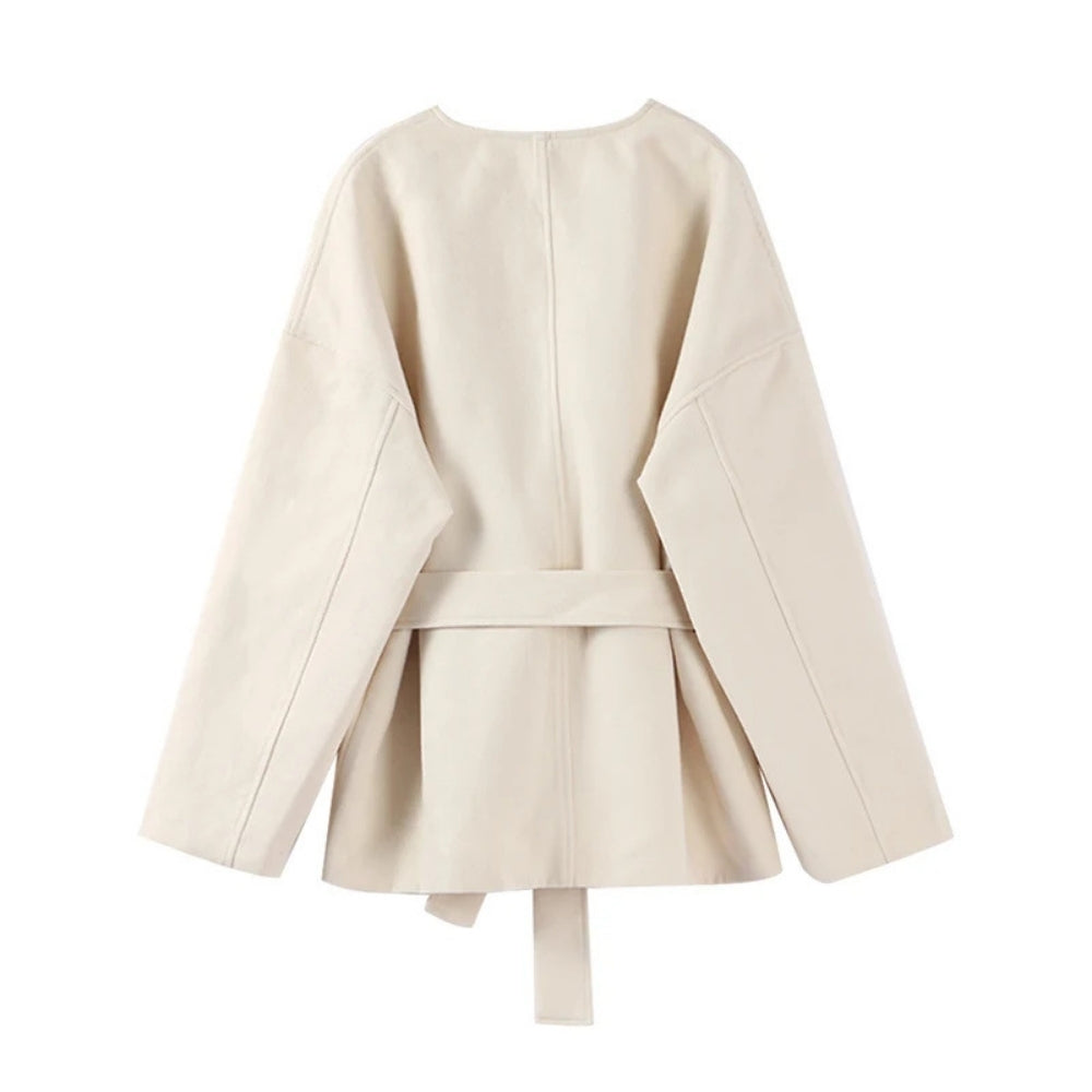 Women’s Elegant V-Neck Long Sleeve Jacket