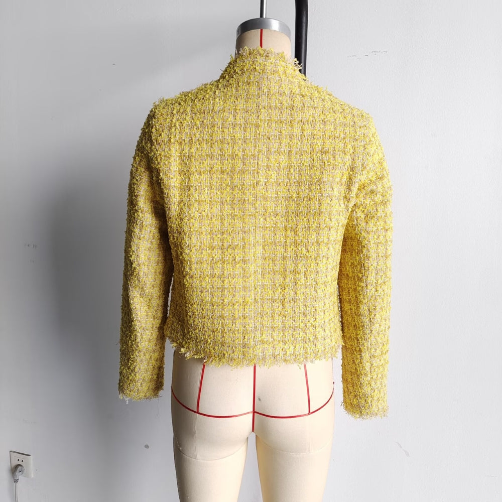 Women’s Woolen Plaid Coat