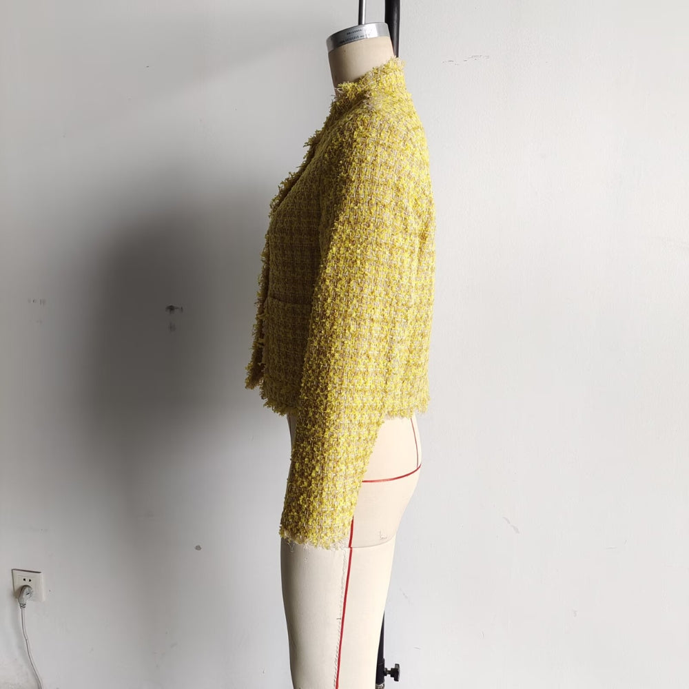 Women’s Woolen Plaid Coat