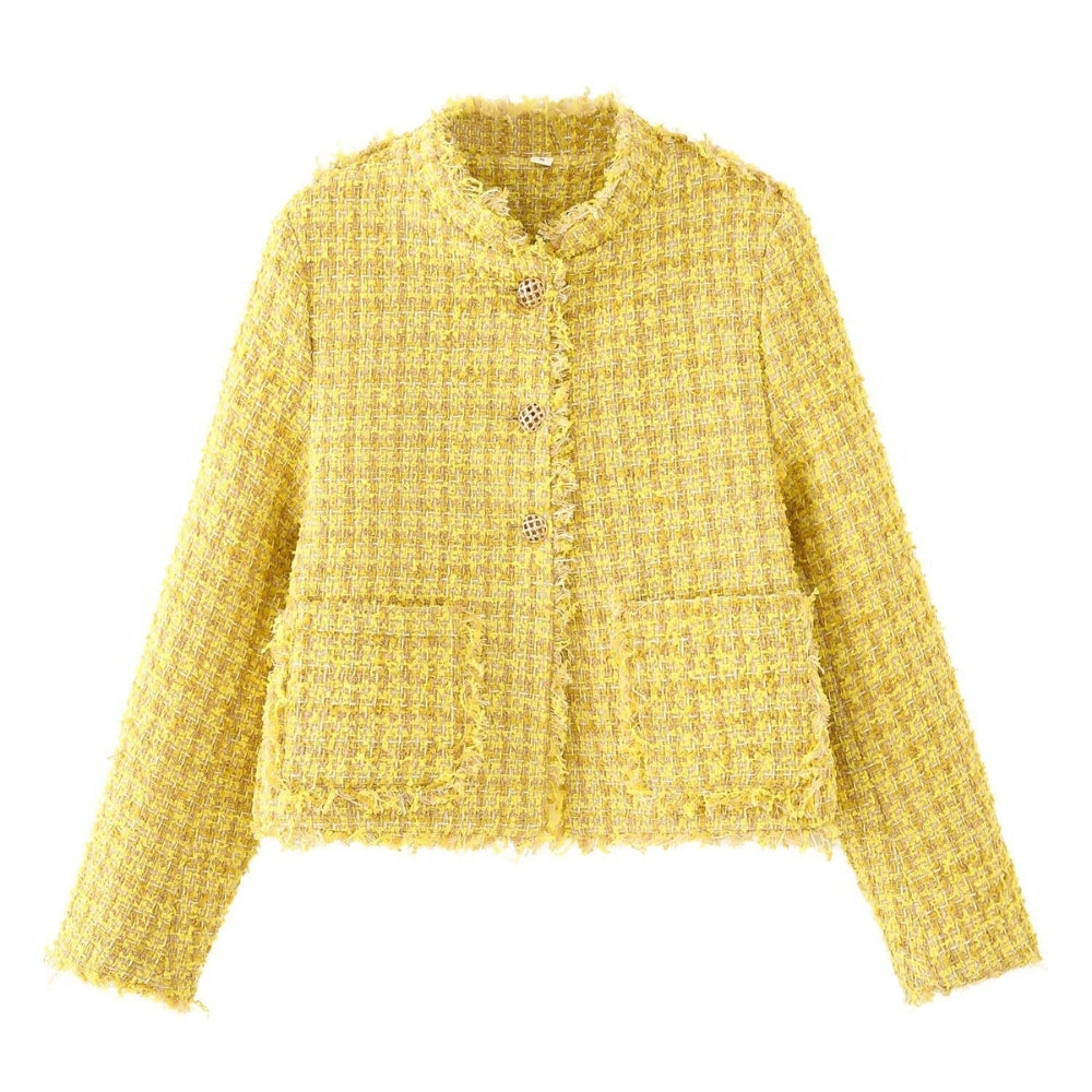 Women’s Woolen Plaid Coat