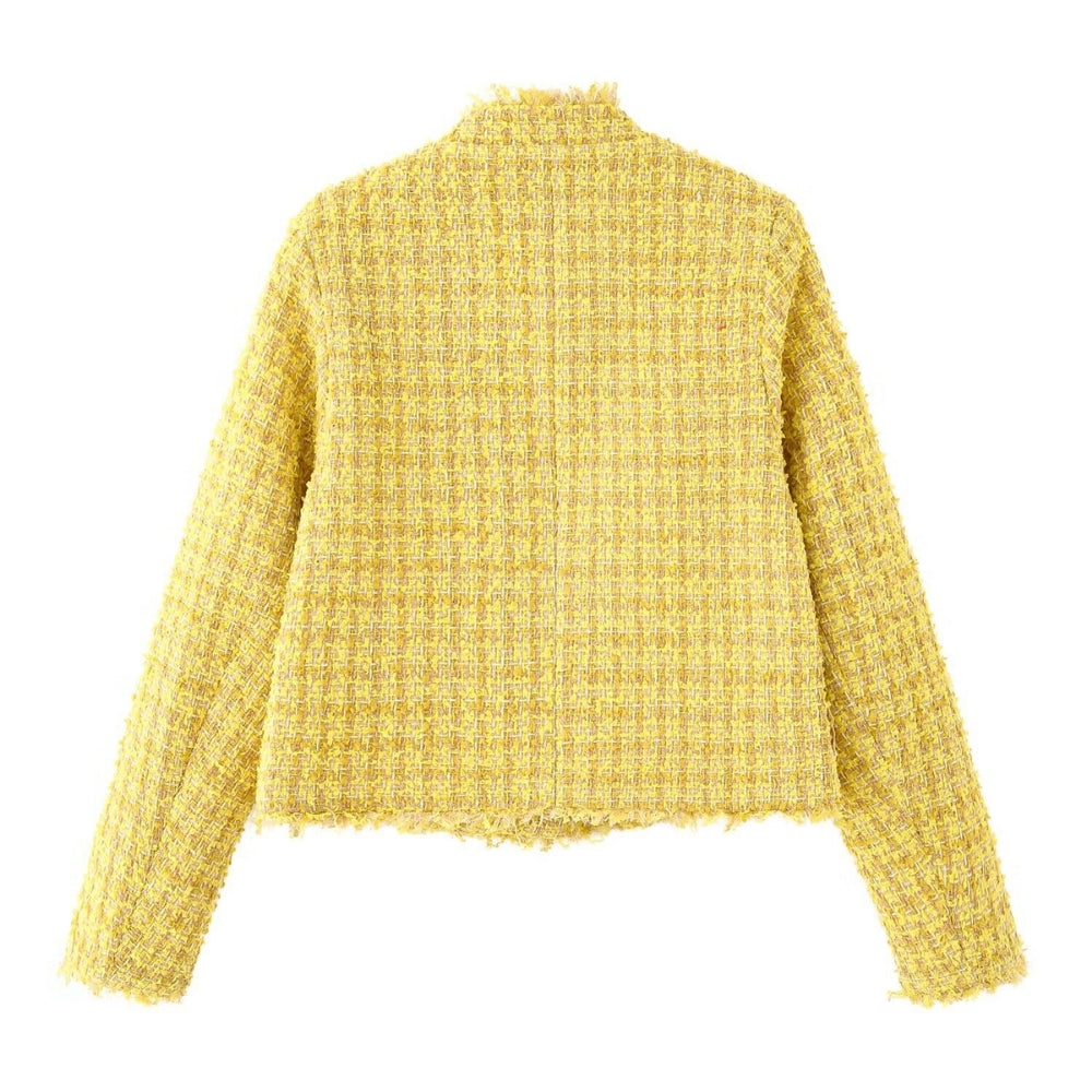 Women’s Woolen Plaid Coat