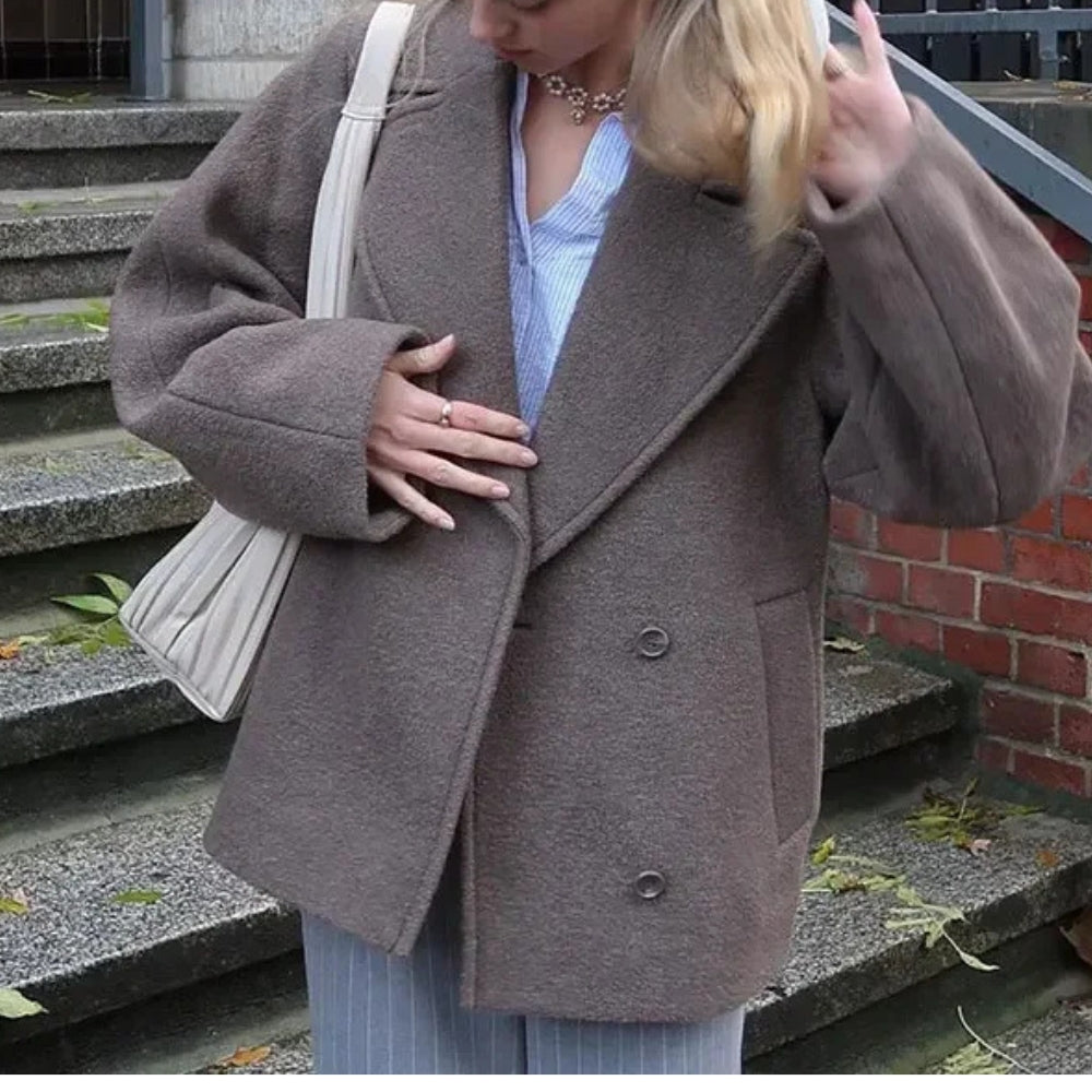 Women’s Double-Breasted Wool Coat