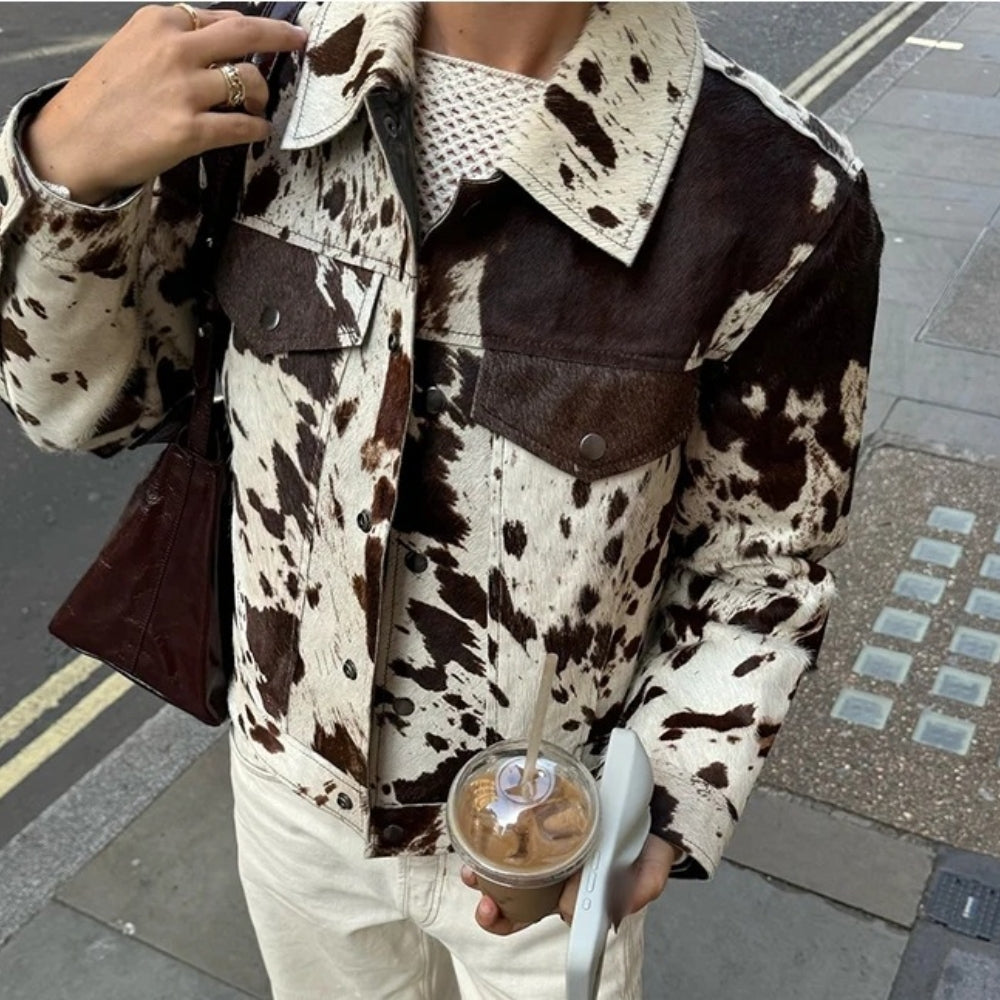 Women’s Cow Print Jacket