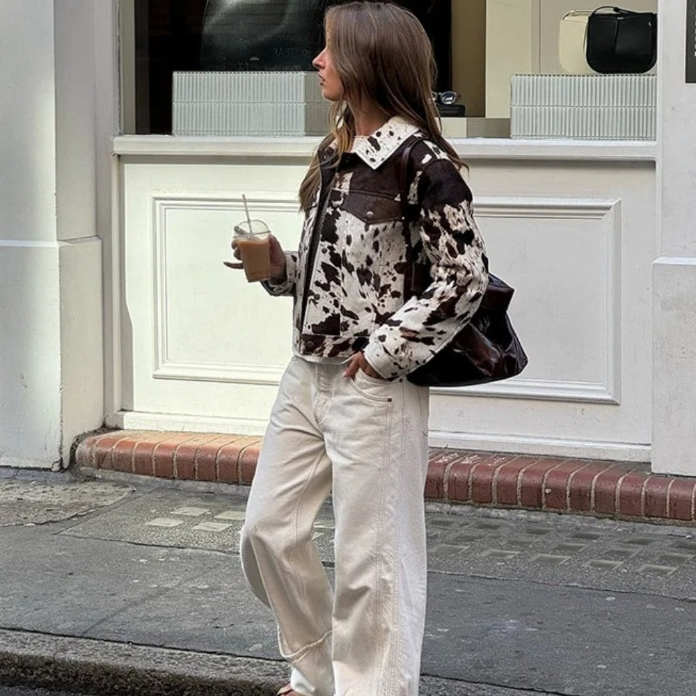 Women’s Cow Print Jacket