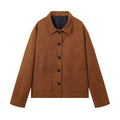 Women’s Vintage Suede Jacket Loose Fit