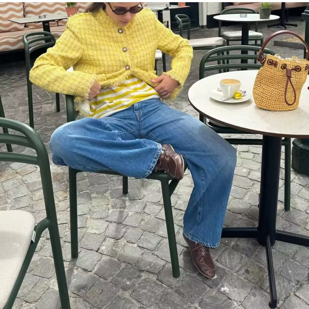 Women’s Woolen Plaid Coat