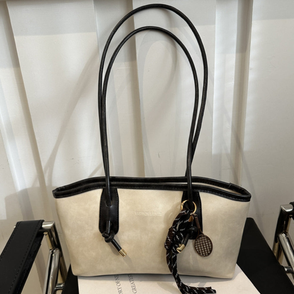 Vintage Minimalist Faux Leather Shoulder Bag