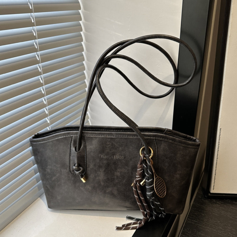 Vintage Minimalist Faux Leather Shoulder Bag