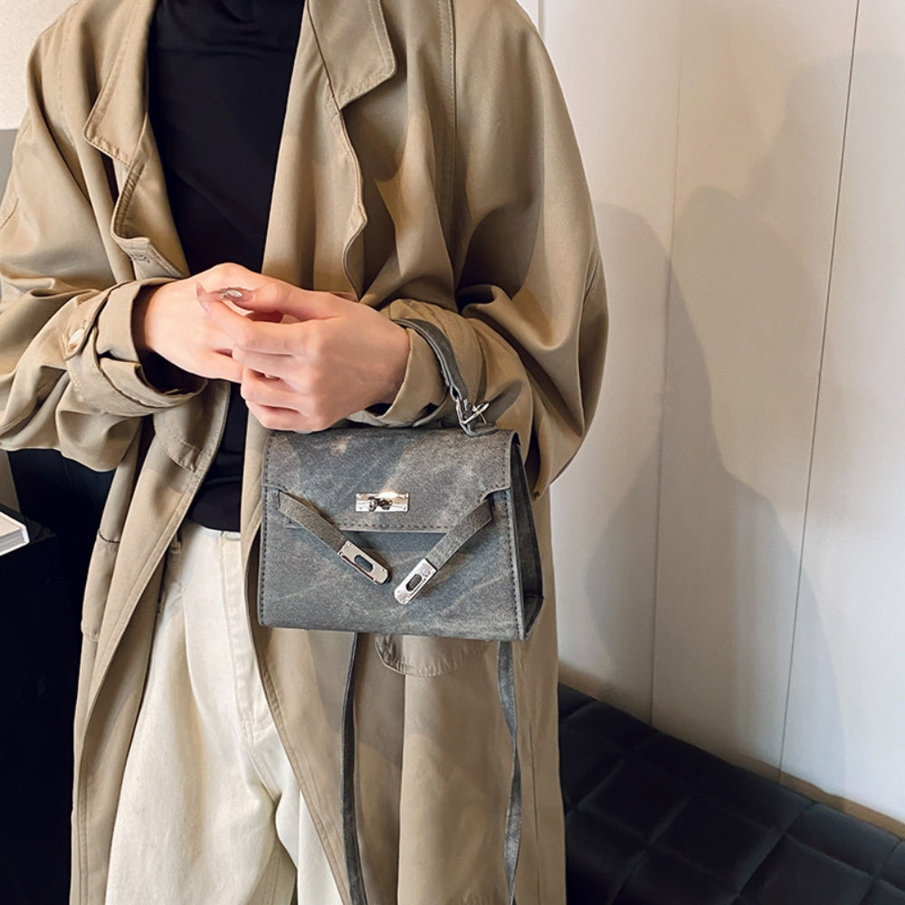 Vintage Structured Mini Handbag