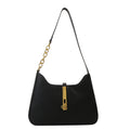 Women’s Minimalist Faux Leather Crescent Underarm Bag