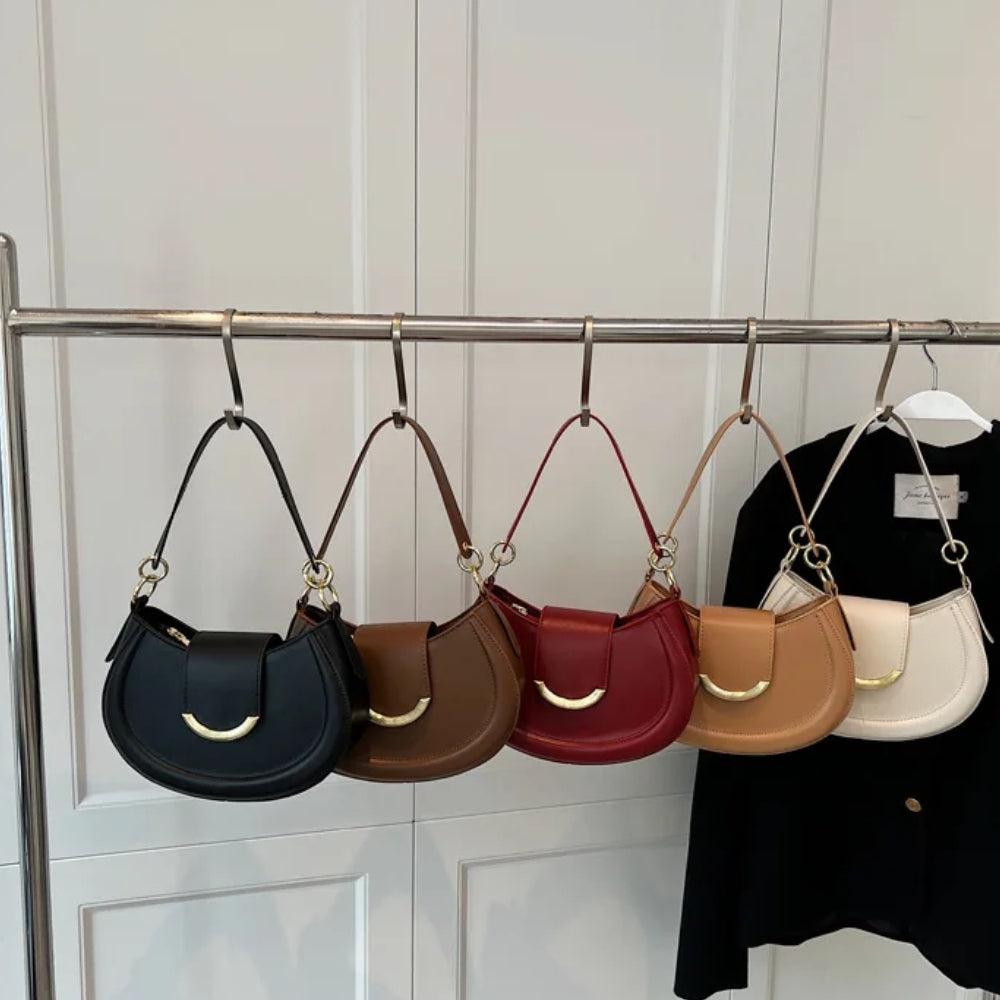 Women’s Sculptural Half-Moon Underarm Bag