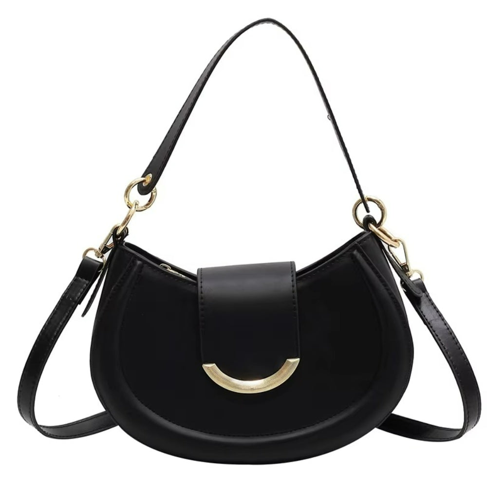 Women’s Sculptural Half-Moon Underarm Bag