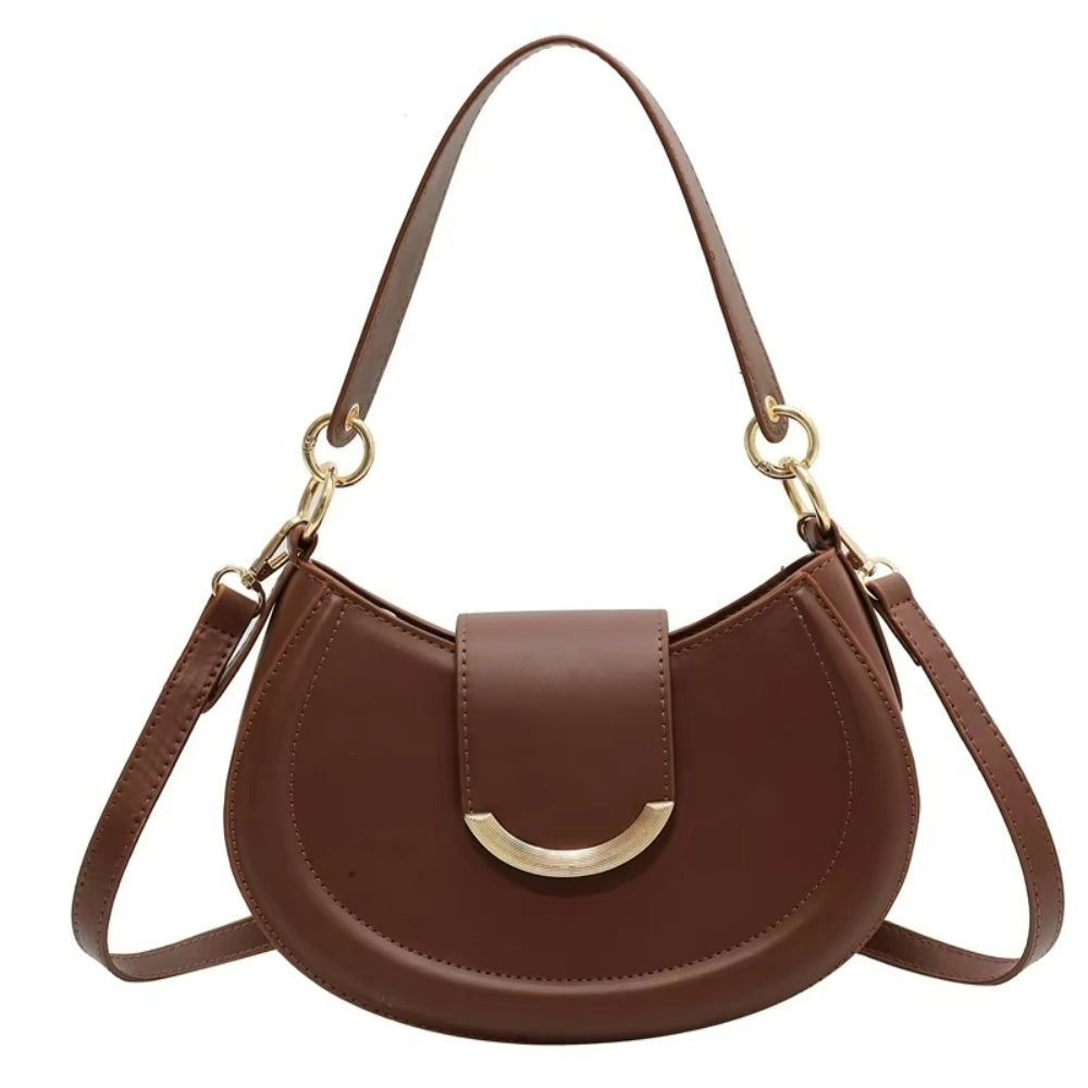 Women’s Sculptural Half-Moon Underarm Bag