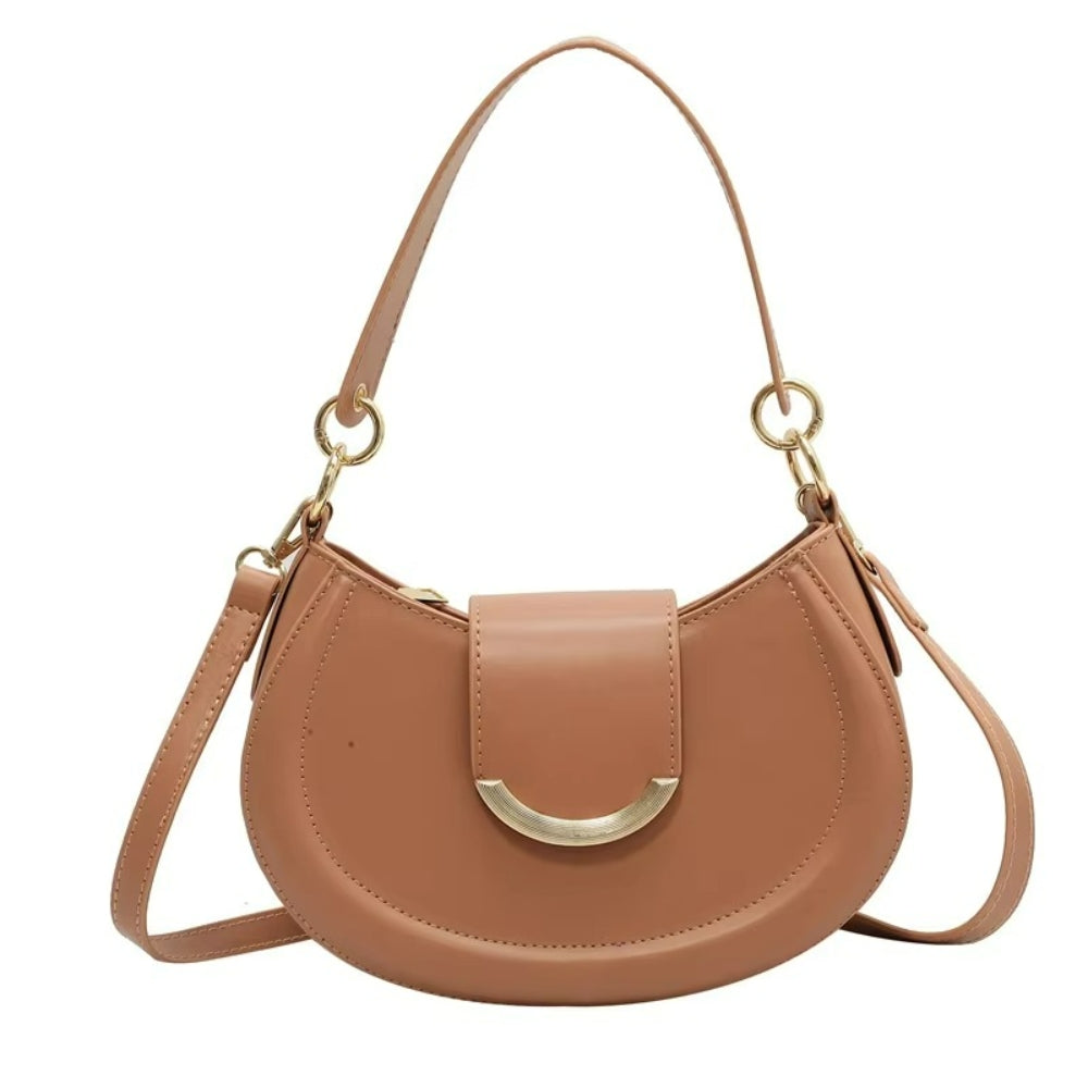Women’s Sculptural Half-Moon Underarm Bag