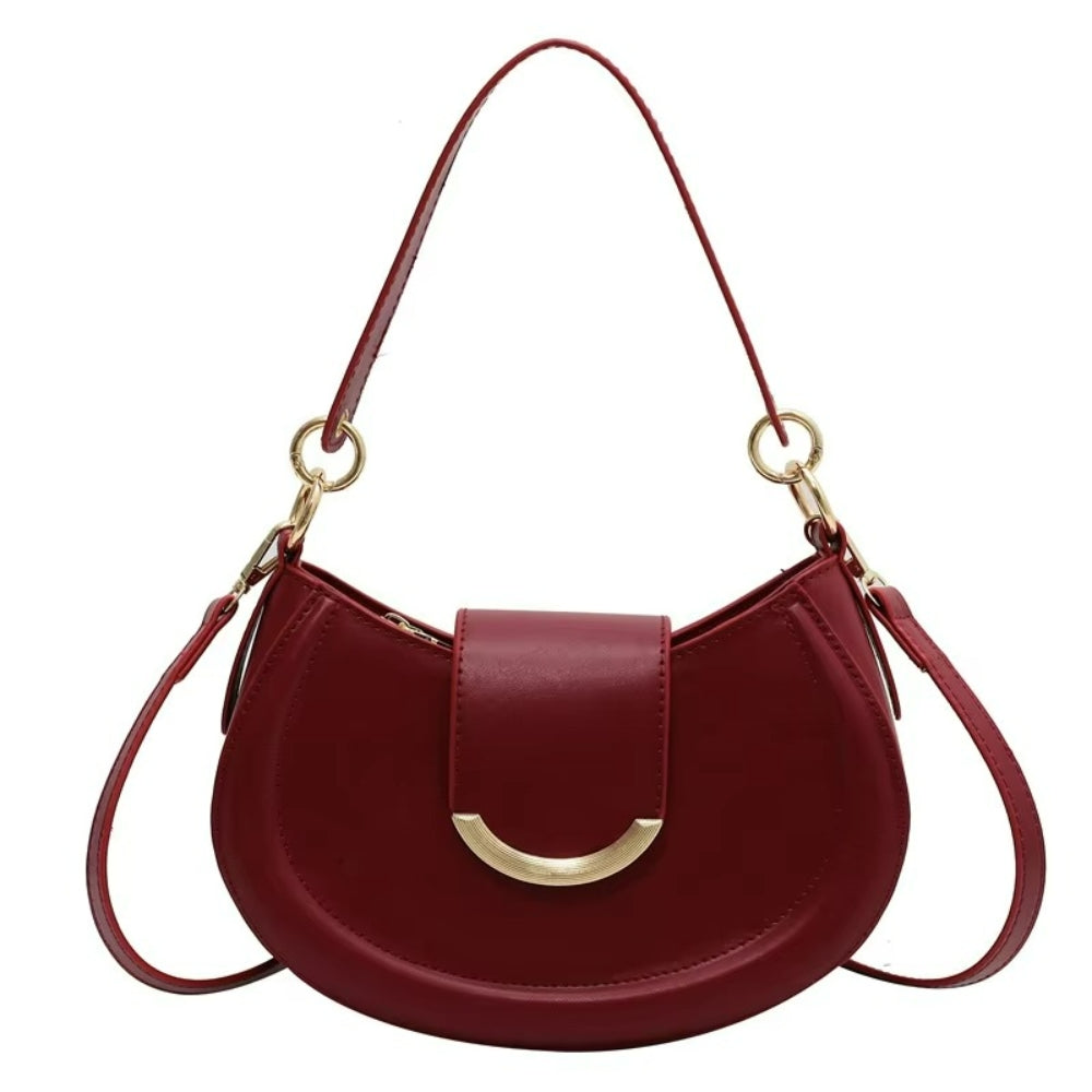 Women’s Sculptural Half-Moon Underarm Bag