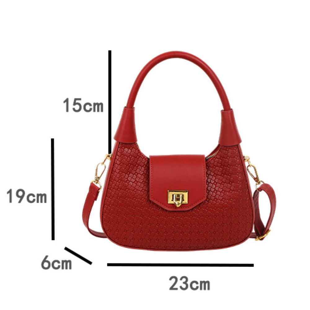 Women’s Woven Crescent Crossbody Bag
