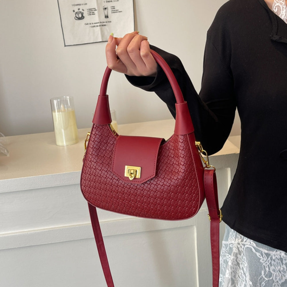 Women’s Woven Crescent Crossbody Bag