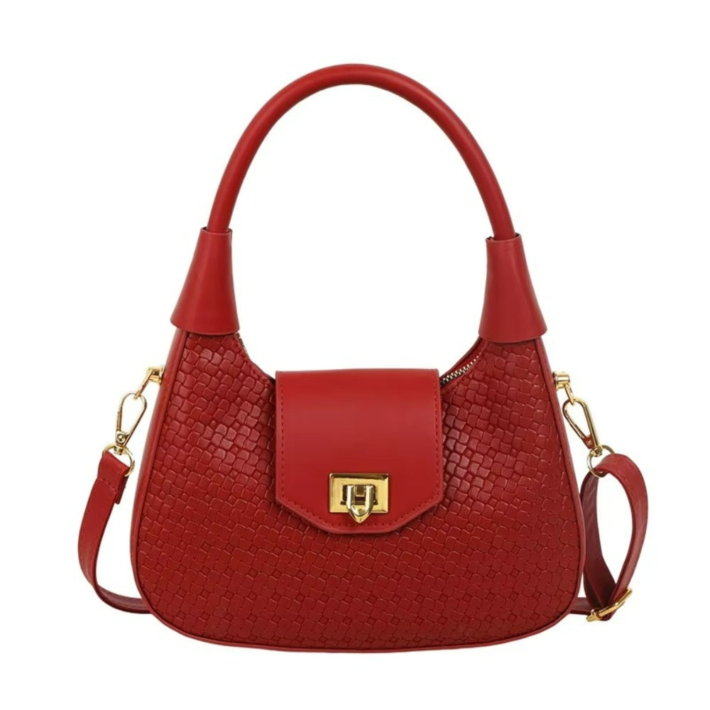 Women’s Woven Crescent Crossbody Bag