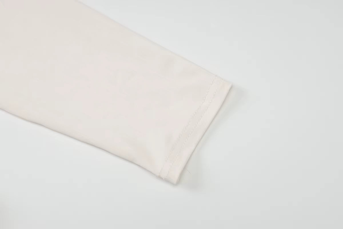 Top Femme Manches Longues – Basique Chic Ajusté, Look Tendance Printemps/Été