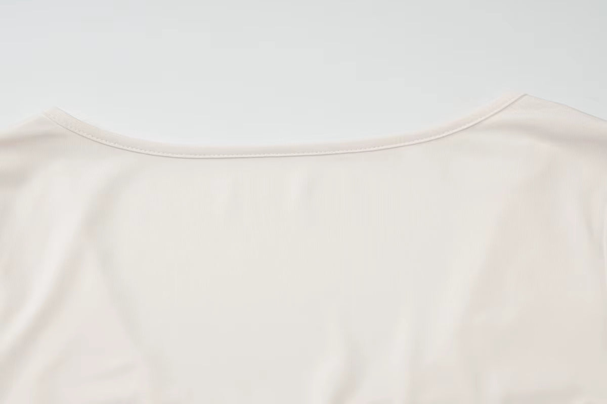 Top Femme Manches Longues – Basique Chic Ajusté, Look Tendance Printemps/Été