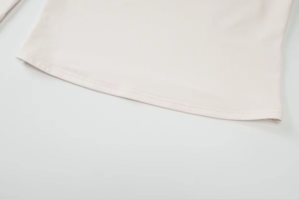 Top Femme Manches Longues – Basique Chic Ajusté, Look Tendance Printemps/Été